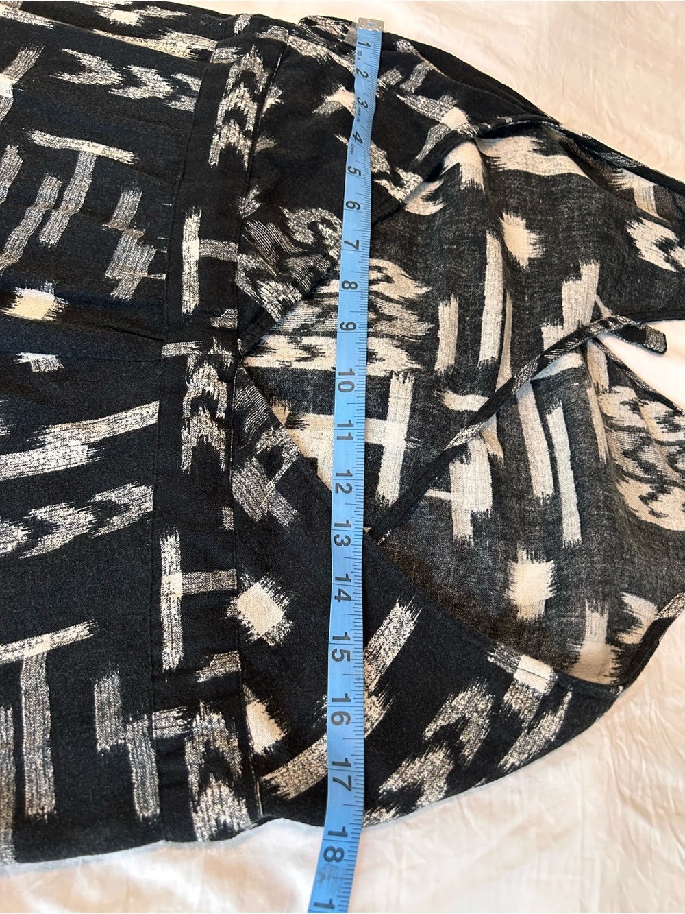 Madewell Black & White Geometric Halter Tie-Waist Jumpsuit - Picture 10 of 14